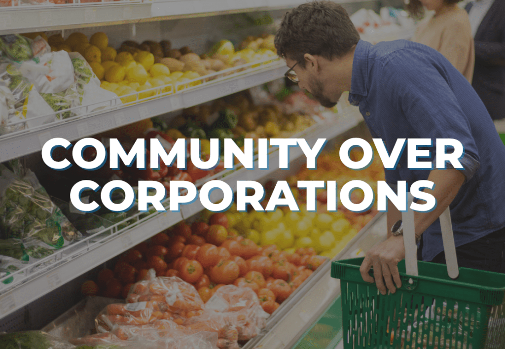community over corporations bcp